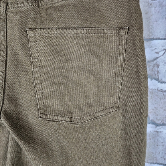 OAK + FORT Cotton Twill Ankle  Pant Straight Leg Tobacco Size 32 - Picture 6 of 9